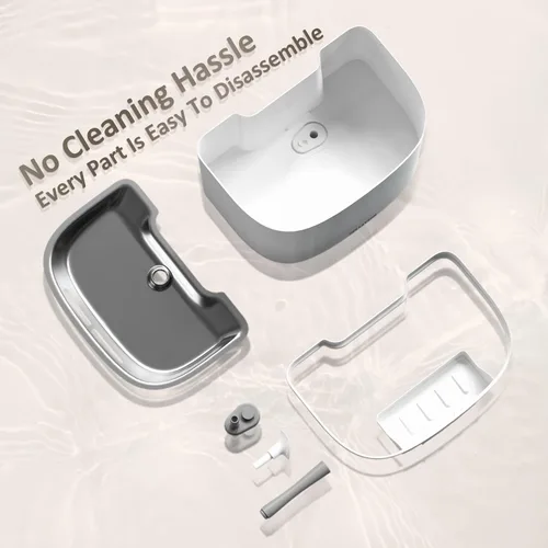 Miniatura 7 de PET LAYSON - Fuente de agua para gatos sin bombas, fuentes inalámbricas inteligentes que funcionan con pilas, 3.6L/122 onzas con tecnología Maglev