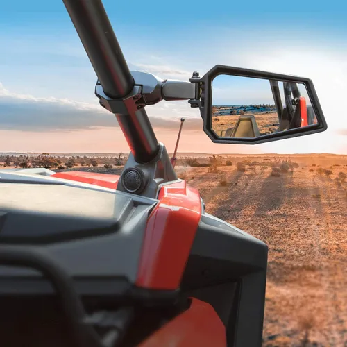 Miniatura 8 de KEMIMOTO UTV - Espejos laterales color negro, azul, rojo y naranja, compatible con Polaris RZR Talon Can Am Rearview funciona con jaula antivuelco