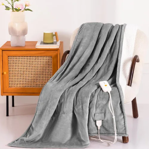 Miniatura 29 de Manta Eléctrica Térmica de 50" x 60" - Manta Térmica Eléctrica con 5 Niveles de Calefacción y 3 Horas de Apagado Automático, Lavable a Máquina