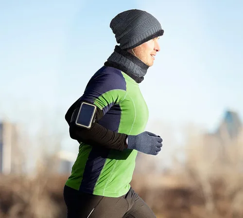 Miniatura 6 de Gorro de invierno para hombre, bufanda y guantes de pantalla táctil, forro polar, bufanda y guantes para hombre y mujer