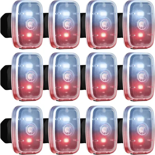 Miniatura 8 de Mudder Luces de Correr para Corredores Lámparas LED de Seguridad Recargables USB con Clip Estroboscópico Lámparas Traseras de Bicicleta con 5 Modos