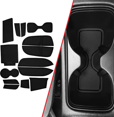 Miniatura 10 de CupHolderHero Compatible con accesorios Honda CR-V 2017-2022 – Insertos de portavasos antipolvo antideslizantes personalizados de alta calidad, Rojo