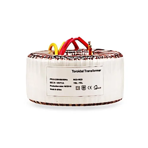 ATO Transformador toroidal reductor de 200 VA, transformador toroidal estable monofásico, 110 V CA a 2 * 6 V, transformadores toroidales de