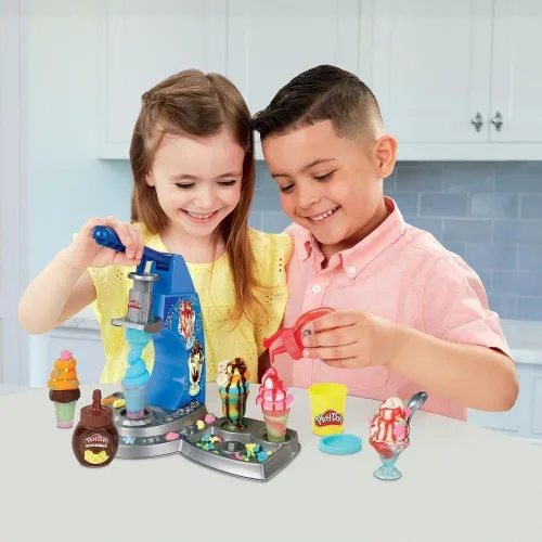 Miniatura 2 de Play-Doh Kitchen Creations Drizzy - Juego de helados con compuesto de goteo y 6 colores no tóxicos