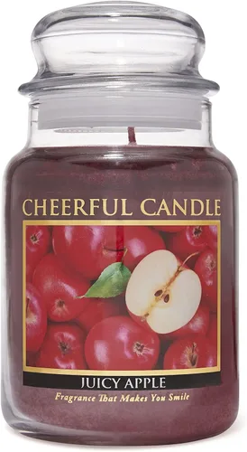 Miniatura 8 de A Cheerful Giver - Vela en tarro de vidrio perfumada Juicy Apple (16 onzas) con tapa y fragancia fiel a la vida, fabricada en Estados Unidos