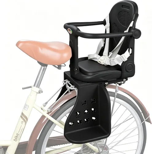 Miniatura 9 de Asiento de bicicleta para niños trasero negro 2026, asientos de bicicleta para niños montados en la parte trasera, asiento infantil de montaje
