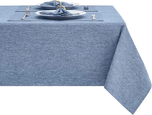 Miniatura 31 de Mantel rectangular de poliéster impermeable, resistente a las arrugas, lavable, mantel de tela diseño Jacquard