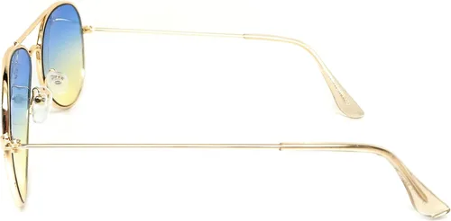 Miniatura 5 de WebDeals Retro - Gafas de sol de metal Aviator tamaño niño