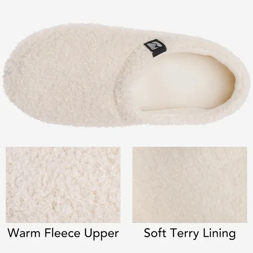 Miniatura 5 de RockDove - Pantuflas de vellón de estilo cerrado para mujer, ideales para interiores