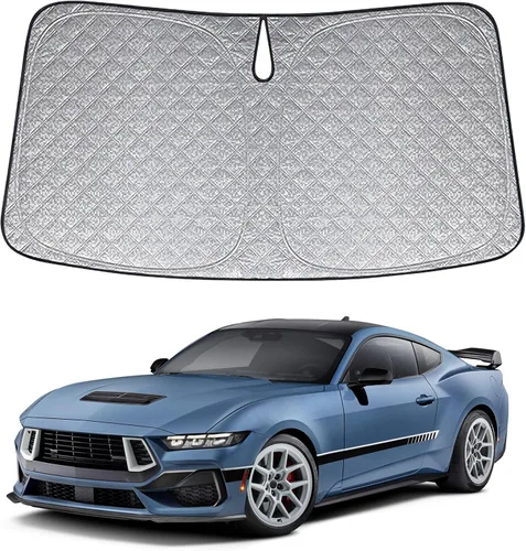 Miniatura 30 de Parasol de 6 capas para parabrisas de Honda Element 2003-2011, parasol plegable para automóvil con bolsa de almacenamiento, reflectante del calor
