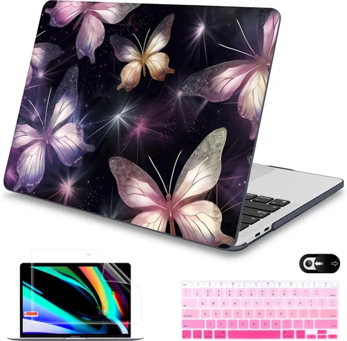 Miniatura 16 de Mektron para MacBook Air 13 Funda A1466/A1369 (versión 2010-2017), cubierta rígida de plástico con fijación a presión para MacBook Air 13.3 pulgadas