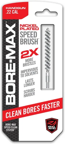 Miniatura 19 de Real Avid Bore-Max - Cepillo para pistola de bronce para limpieza rápida de armas, cepillo de barril niquelado