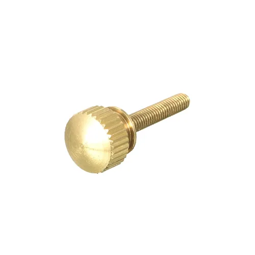Miniatura 14 de uxcell 2 tornillos moleteados para el pulgar, pernos de hombro de latón M5x8mm, perillas de agarre escalonadas para PC, electrónicos, mecánicos