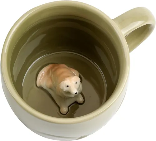 Miniatura 25 de Taza de café 3D con unicornio en el interior, linda figura de animal hecha a mano en cerámica, regalo para Navidad, cumpleaños o día de la madre