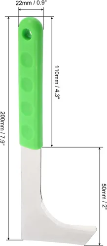 Miniatura 2 de PATIKIL Cuchillo de deshierbe de acero inoxidable en forma de L, herramienta de deshierbe para hendiduras, cortador de hierba, cuchillo