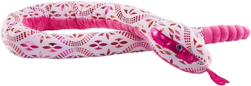 Wild Republic Foilkins Snakes, Pink Blossom, animal de peluche, 54 pulgadas, regalo para niños, juguete de peluche, botellas de agua recicladas