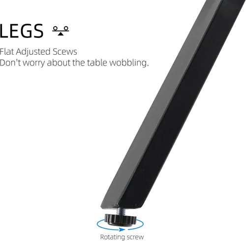 Miniatura 6 de Anmutig Mesa de patio pequeña cuadrada de 27.5 pulgadas con resistente a la intemperie para comedor al aire libre, color negro