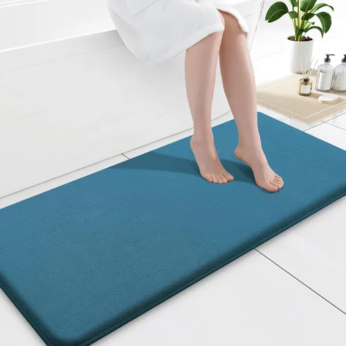 Miniatura 83 de Smiry Tapetes de Baño de Espuma Viscoelástica 36 x 24 pulgadas, Tapetes de Baño Extra Suaves y Absorbentes, Alfombra Antideslizante Lavable