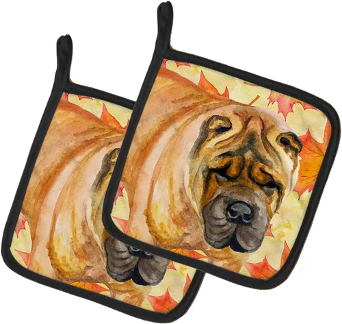 Miniatura 6 de Caroline's Treasures BB9655PTHD - Juego de soportes para ollas de cocina resistentes al calor, almohadillas calientes para horno, 7 1/2 x 7 1/2