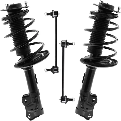 Miniatura 93 de Detroit Axle - Kit de puntales delanteros 2WD para Ford F-150 2005-2008 Lincoln Mark LT 2005-2008, 2 puntales con muelle helicoidal, 2 enlaces
