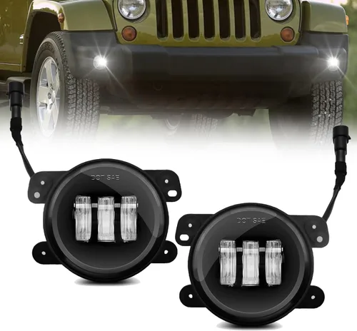 Miniatura 10 de Luces antiniebla LED y DRL para compatibles con Dodge Dakota 1997 1998 1999 2000/Dodge Durango 1998-2000, un par de luces antiniebla delanteras
