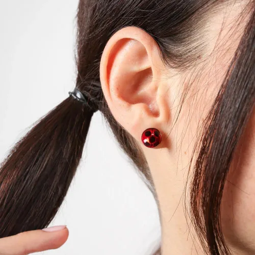 Miniatura 2 de ZAG STORE - Pendientes de mariquita milagrosa (CLIP-ON), plata, Plata de ley