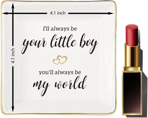 Miniatura 31 de Regalos religiosos para mujeres, plato para anillos de cerámica cristiana, Dios está dentro de ella, ella no caerá, regalos cristianos para mamá