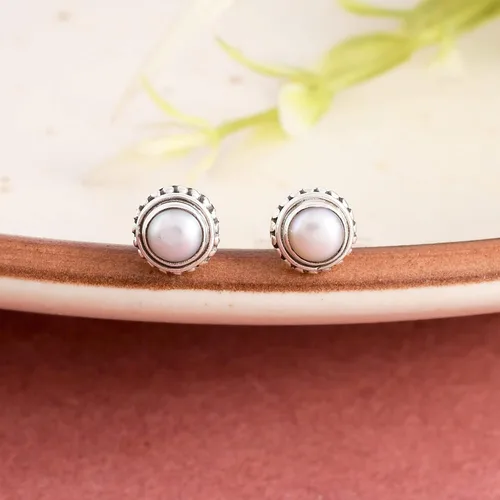 Miniatura 34 de Round Gemstone Stud Design 2