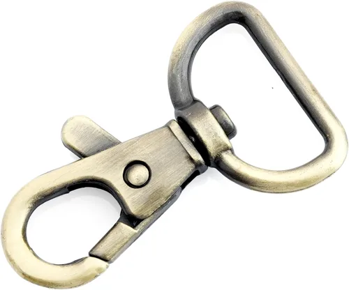 Miniatura 11 de CRAFTMEMORE Broches giratorios de langosta clásicos con cierre de gatillo CS10, clip para patio de tierra para bolsa de 1/2 pulgada, paquete de 10