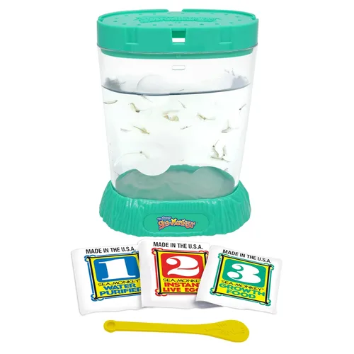 Miniatura 13 de Los monos marinos originales - Zoo oceánico - Kit de ciencia para criar tus propias mascotas - Incluye huevos, alimentos y purificador de agua