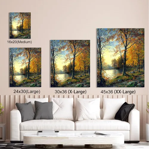 Miniatura 144 de A&T ARTWORK Campo de trigo con cipreses de Van Gogh Las reproducciones de arte clásico mundial, impresiones en lienzo giclée para decoración