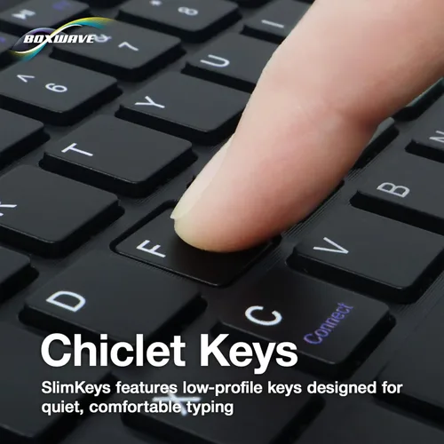 Miniatura 5 de BoxWave Teclado compatible con Amazon Fire HD 8 (10ª generación 2020), teclado Bluetooth SlimKeys, teclado portátil con comandos integrados