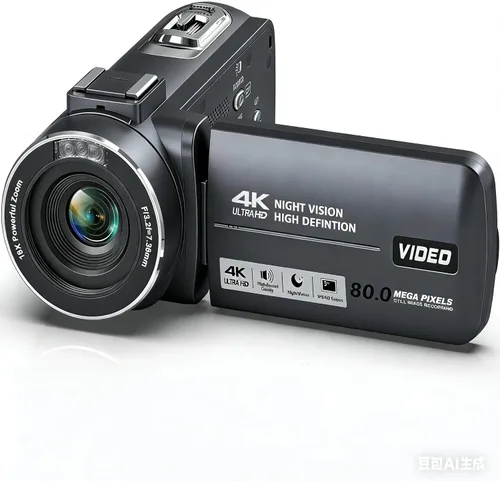 Videocámara Cámara de vídeo 4K 80MP IR visión nocturna Vlogging Cámara para YouTube 18X Digital Zoom Videocámara Autofocus 3.0 "IPS Pantalla