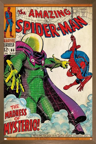 Miniatura 13 de Marvel Comics Spider-Man - Póster de pared Amazing Spider-Man #66, 22.4 pulgadas de largo x 14.7 pulgadas de ancho, versión premium sin marco