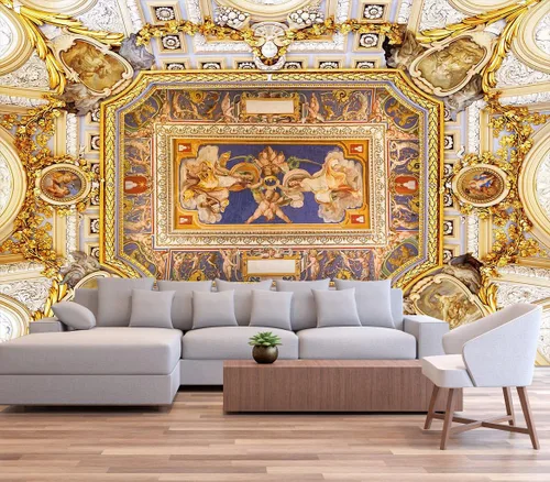 Miniatura 19 de Reyhui - Mural de pared con imagen de bosque y arroyo, papel tapiz grande con escena natural para dormitorio, sala de estar, fondo de TV, sofá