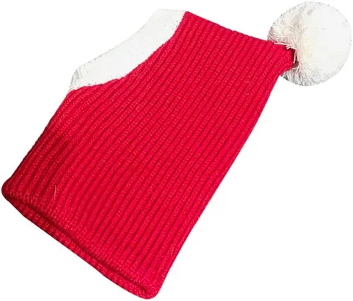 Miniatura 4 de POPETPOP Sombrero de Navidad para perro, cálido gorro de invierno para cachorros, grueso, pequeño, de punto, para gato, Navidad, diadema, ropa