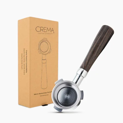 Miniatura 18 de Crema Productos de Café 54mm Portafiltro Desnudo Sin Fondo Compatible con Máquinas Breville de 54mm Incluye Cesta de Filtro de Doble Disparo