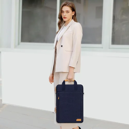 Miniatura 2 de MOSISO 360 Protective Laptop Bag, Computer Bag, Laptop Shoulder Bag with Trolley Sleeve&Front Pockets
