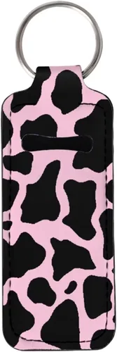 Miniatura 23 de Suobstales Chapstick - Llavero con clip en la manga de la bolsa para palillo labial, funda para bálsamo labial, protector de lápiz labial