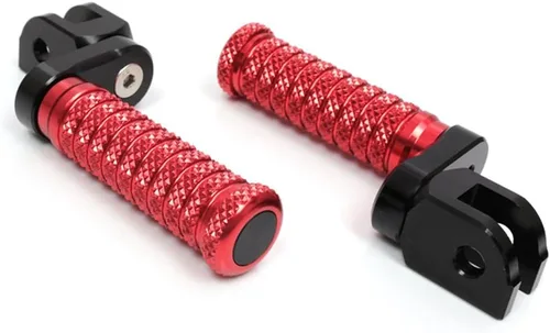 Miniatura 14 de MC MOTOPARTS POLE - Clavijas de pie delanteras elevadoras de extensión CNC de 0.984 in compatibles con YZF R3 2015-2017