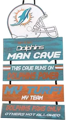 Miniatura 9 de NFL Team Logo Mancave Man Cave Hanging Wall Sign