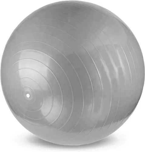 Miniatura 5 de YogaAccessories Pelota de yoga suiza antiestallido y antideslizante para núcleo, equilibrio y ejercicio Púrpura