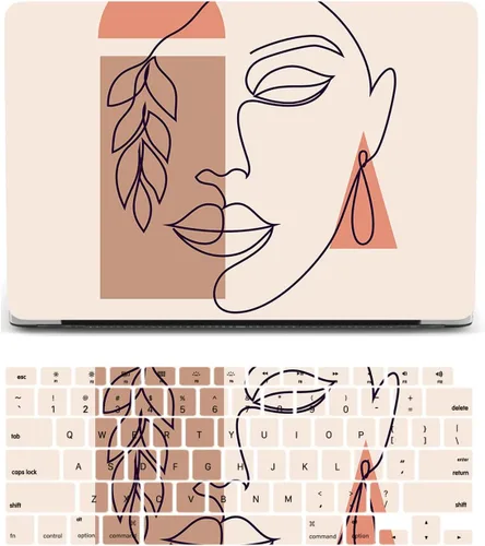 Miniatura 26 de Funda compatible con MacBook Air de 11 pulgadas, cubierta protectora de plástico y cubierta de teclado, grano de madera