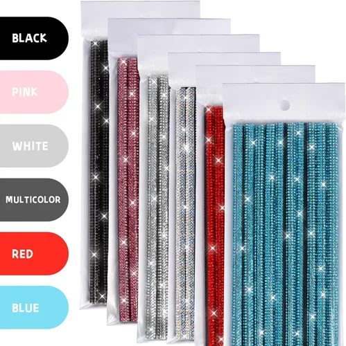 Miniatura 9 de INSAUTO Bling - Tira de decoración de ventilación de coche para mujeres y niñas, 10 piezas de diamantes de imitación para aire acondicionado