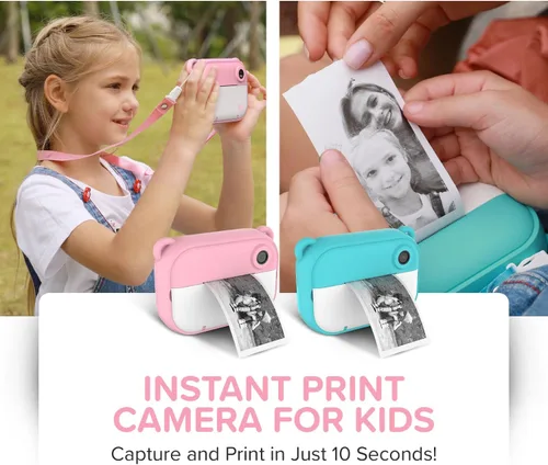 Miniatura 5 de myFirst Insta 2 - Cámara de impresión instantánea para niños, foto de 12MP, video 1080P, regalo para niños de 4-12 años, tarjeta microSD, impresión