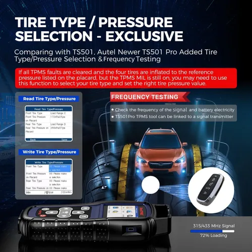 Miniatura 8 de Autel MaxiTPMS TS501 PRO herramienta de programación TPMS, igual que TS508, herramienta de reaprendizaje TPMS 2025 más nueva que TS501 TS408S