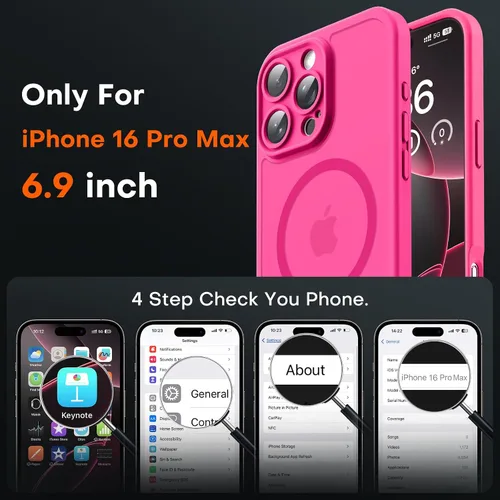 Miniatura 145 de TOCOL Funda para iPhone 11, compatible con Magsafe, protección completa de cámara, imanes integrados, protección contra caídas, funda translúcida