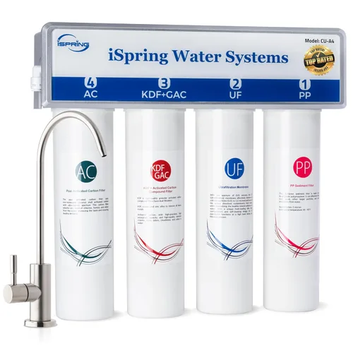 Miniatura 10 de iSpring T32M Tanque de almacenamiento de agua presurizado con válvula de bola para sistemas de ósmosis inversa RO, 15 L, válvula de tanque de 1/4