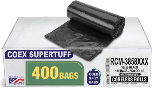 Miniatura 26 de Aluf Plastics - Bolsas de basura de 20-30 galones, (paquete de 100) 1.1 mil (equiv) bolsas de basura de plástico de baja densidad, 30 x 36 pulgadas