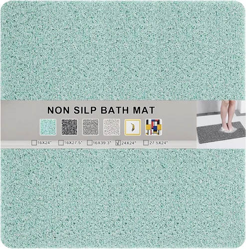 Miniatura 9 de Tapete antideslizante para bañera, tapete de baño antideslizante de 0.6 pulgadas, extra grueso, de secado rápido, tapete de ducha antideslizante